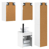 Bathroom Cabinet Set 5 pcs White 40 x 10.5 x 60.5 cm 3407335