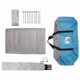 Party Tent Blue 4-Person 185T Polyester with PU Coating 42017446