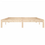 Bed Frame without Mattress Solid Wood Pine 160x200cm 810375