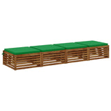 4-Piece Seat Cushions SOEST 4 pcs 100% Polyester Green 944684