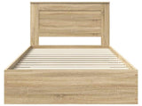 Bed Frame with Drawer with Headboard Manual Engineered Wood 3410368