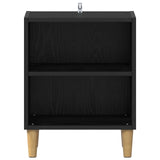 Bed Cabinet 2 pcs Black Oak 40 x 30 x 50 cm Engineered Wood 8003723