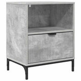 Bedside Cabinet Concrete grey 49 x 36 x 61 cm Engineered wood 883480