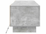 LED TV Cabinet Concrete Grey Engineered Wood 896028