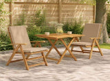 High Back Chair Cushion GEMERT 2 pcs 100% Polyester Sand 945873