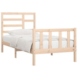 Bed Frame without Mattress 100x200 cm Solid Wood Pine 3107603