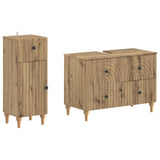 2 Piece Bathroom Cabinet Set ALKMAAR Artisan Oak 3417674