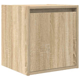 ZNTS Wall-Mounted Bedside Cabinets 2 pcs Sonoma Oak 38x34x40 cm 861234