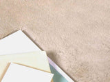 Anti-Slip Faux Rabbit Fur Rug OLITE Taupe 160 x 230 cm 42021748
