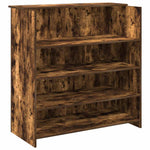 Reception Desk Smoked Oak 100x50x103.5 cm Engineered Wood 3324164
