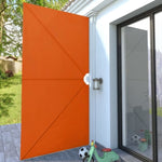 Collapsible Terrace Side Awning Terracotta 400x200 cm 44574