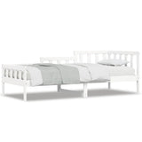 Day Bed without Mattress White 80x200 cm Solid Wood Pine 840368