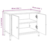 TV Cabinet with Doors Grey Sonoma 60x35x45 cm Engineered Wood 826298