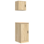 ZNTS Garage Cabinets 2 pcs Sonoma Oak Engineered Wood 3328298