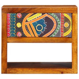 Bedside Cabinet Brown 40 x 35 x 35 cm Solid Acacia Wood 4016515