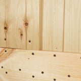 Sliding Door with Hardware Set 85x210 cm Solid Wood Pine 3203167