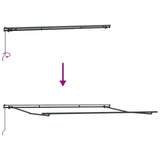 Manual Retractable Awning Anthracite and White 400x300 cm 3310230