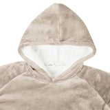 Blanket Hoodie Beige M Fleece and Flannel 42017183