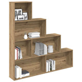 Book Cabinet Artisan Oak 157x24x160 cm Engineered Wood 855889
