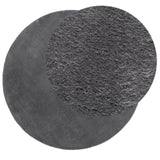Rug HUARTE Short Pile Soft and Washable Anthracite 160 cm 375011
