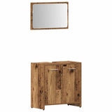 3 Piece Bathroom Furniture Set Old Wood Engineered Wood 3328561