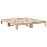 Bed Frame without Mattress 200x200 cm Solid Wood Pine 3308987