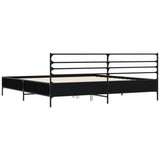 Bed Frame without Mattress Black 200x200 cm 3280062