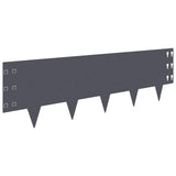 Lawn Edging 30 pcs 100 x 30 cm Steel Anthracite 8008631