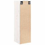 Wall Cabinets 2 pcs White 30x30x100 cm Solid Pinewood 813508
