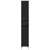 Bathroom Cabinet with Open Shelf BREDA Black 30 x 31 x 190 cm 897476