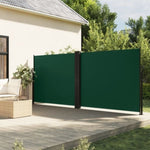 ZNTS Retractable Side Awning Dark Green 160x1000 cm 4004740