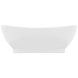 Luxury Basin Overflow Oval Matt White 58.5x39 cm Ceramic 146932