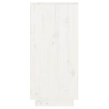 Console Cabinet White 60x34x75 cm Solid Wood Pine 813835