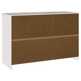 Sideboard Drammen White 114 x 43 x 75.5 cm Solid Pine wood 42003039