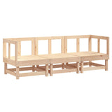 3 Piece Garden Lounge Set Solid Wood Pine 825415