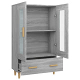 Highboard Grey Sonoma 70x31x115 cm Engineered Wood 817478