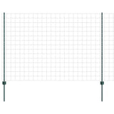 Welded Wire Fence 10 x 1.5 m PVC-Coated Steel Green 3336002