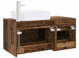 Bathroom Furniture Set 2 pcs Old Wood Engineered Wood 3403982