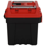 2 Piece Tool Box Set Black and Red Polypropylene 152103
