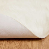 Faux Sheepskin Rug TAFALLA White 200 cm Polyester 42021473