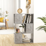 Book Cabinet Room Divider Concrete Grey 60x24x94 cm Engineered Wood 809075