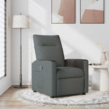 Recliner Chair Reclining Dark Grey 69 x 86 x 100 cm Fabric 42020649