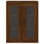 Wall Mounted Cabinets 2 pcs Brown Oak Engineered Wood 3197912