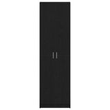 Wardrobe with Shelf Black Oak 55 x 25 x 189 cm Engineered Wood 3334009