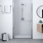 ZNTS Shower Door Tempered Glass 81x195 cm 146655
