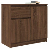 Sideboard with Drawer Brown Oak 71x35x65 cm Engineered Wood 861604
