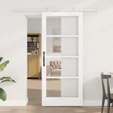 Sliding Door Manual ORKDAL White 86 x 198.5 cm Wood and metal 3332060