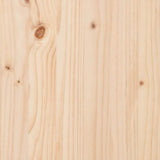 Bed Frame with Headboard Black 140 x 190 cm Solid Pine Wood 878826