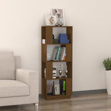 Book Cabinet/Room Divider Honey Brown 51x25x132 cm Solid Wood Pine 814042