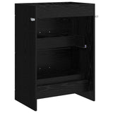 Bathroom Under Sink Cabinet Black Oak 56 x 37.5 x 81 cm 890705